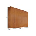 Ver imagem 3 de Guarda Roupa 6 Portas e 6 Gavetas Gênova Nature/off White - Bianchi