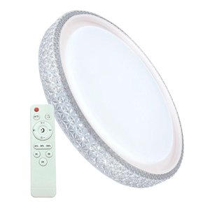 Plafon Led Redondo Sobrepor Íris 20w com Controle Remoto Bivolt Branco