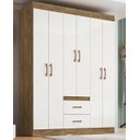 Ver imagem 1 de Grpa Sidney 06 Portas e 02 Gavetas Off White / Nogueira