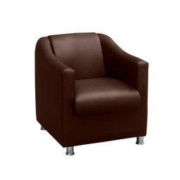 Poltrona Decorativa Bia Corino Marrom - 2