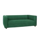 Ver imagem 2 de Sofá Namoradeira Amsterdam 1,40m Veludo Verde - Inova Decorações