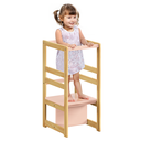 Ver imagem 1 de Torre Aprendizagem Montessori 4 em 1 Freijó e Rosa