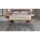 Ver imagem 2 de Puff Decorativo Recamier Barcelona - Tecido Linho Palha