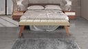 Ver imagem 2 de Puff Decorativo Recamier Barcelona - Tecido Linho Palha