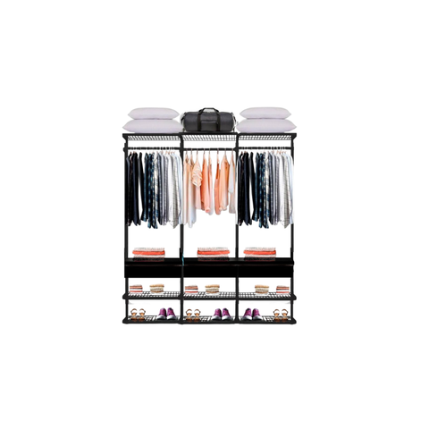 Closet Aramado - Linear Clr285 Gav Cor:preto;tamanho:1,90