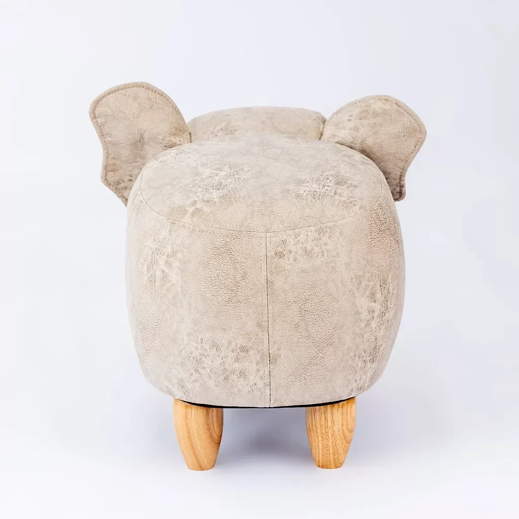 Puff Infantil Elefante Couro Sintético e Madeira L63xa38xc32:sem - 9