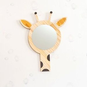 Espelho Infantil de Girafa – Decoração Fofa para Quarto de Bebê