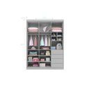 Ver imagem 4 de Kit Quarto Infantil Bebê Perola Cômoda 4 Gavetas 2 Portas E Guarda Roupa 3 Portas 4 Gavetas Cinza - 