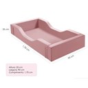 Ver imagem 5 de Cama Infantil Espumada Clara Premium Conforto Quarto Criança Proteção Moderna com Colchão Cor Rosa