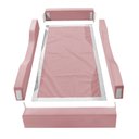Ver imagem 4 de Cama Infantil Espumada Clara Premium Conforto Quarto Criança Proteção Moderna com Colchão Cor Rosa