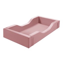 Cama Infantil Espumada Clara Premium Conforto Quarto Criança Proteção Moderna com Colchão Cor Rosa - 3