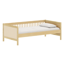 Ver imagem 2 de Cama Infantil de Solteiro com Detalhe em Palinha Natural Carvalho Malva Linha Paglia
