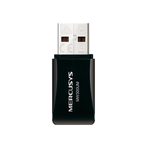 Usb Adaptador Wi-fi Mercusys N300 - Mini - 300mbps - Mw300um