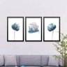 Conjunto Kit 3 Quadros Decorativos Luar Floral Los Quadros - 2