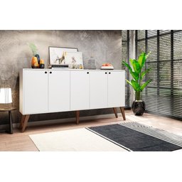 Aparador Buffet 5 Portas Branco Brienza - 1