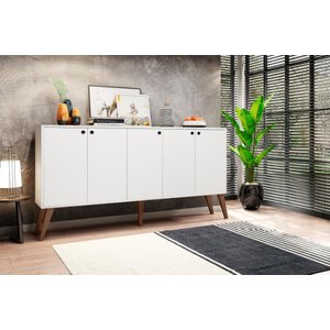 Aparador Buffet 5 Portas Branco Brienza