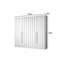 Ver imagem 2 de Guarda Roupa Solteiro 4 Portas Ripadas e 4 Gavetas Grécia Cinamomo - Conquista