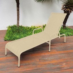 Espreguiçadeira Catar com Regulagem para Jardim e Piscina - Fendi - 2