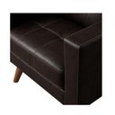 Ver imagem 4 de Poltrona Decorativa Roma – Design Retrô com Pés Palito - Corino Café - 62400