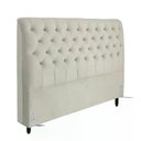 Ver imagem 1 de Cabeceira de Cama Box Casal 138cm Pádua Veludo Bege