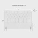 Ver imagem 2 de Cabeceira de Cama Box Casal 138cm Pádua Veludo Bege