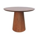 Ver imagem 3 de Mesa de Jantar Base Cone Ø90 Laminado Cinamomo Amêndoa - Tampo Ø90 Laminado Envernizado Cinamomo