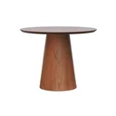 Ver imagem 1 de Mesa de Jantar Base Cone Ø90 Laminado Cinamomo Amêndoa - Tampo Ø90 Laminado Envernizado Cinamomo