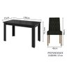 Conjunto Sala de Jantar Mesa Tampo de Vidro 4 Cadeiras Celina Madesa - 4