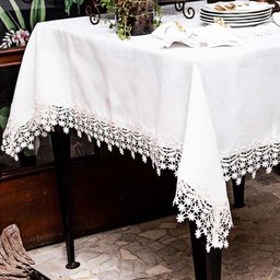 Toalha de Mesa Retangular 180x225cm 9018 - Rafimex Branca - 2