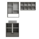 Ver imagem 4 de Conjunto para Banheiro Modulado 603 com Cuba e Espelheira 60cm Prime Yescasa Cinza/Cimento