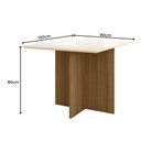 Ver imagem 4 de Sala de Jantar Helo 120x90 com Vidro 4l Cadeiras Jade Poliman Móveis