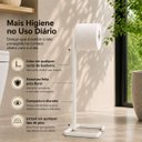 Ver imagem 6 de Suporte Porta Papel Higiênico de Chão para Banheiro com Base Branca em Metal - Édecasamóveis