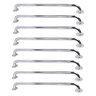 Barra de Apoio 80cm Inox Kit 8 Uni Idoso Cadeirante Acessibilidade Banheiro Box Escada Suporte - 1