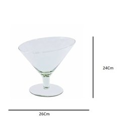Taça Decorativa de Vidro Para Sobremesa, Frutas e Drinks 1,85 Litros - 2