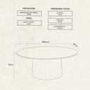 Ver imagem 3 de Mesa Oval Design Moderno 180cm x 100cm Base em Madeira Maciça Amanda Marrom/Mel