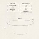 Ver imagem 3 de Mesa Oval Design Moderno 180cm X 100cm Base em Madeira Maciça Amanda