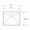 Ver imagem 6 de Cuba Gourmet 500 Embutir Aço Inox - Construinox