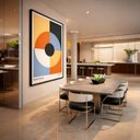 Ver imagem 5 de Quadro Canvas Bauhaus Disco Color 60x40cm Mold Branca