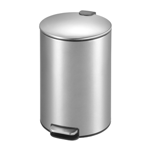 Lixeira Slim em Aço Inox com Pedal e Balde Removível 12l