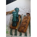 Ver imagem 2 de Tábua de Servir com Rebaixos para Molheira M - Madeira de Teca 49x10x2cm