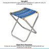 Tenda Montável Gazebo Barraca Praia Piscina Eventos 3x3M Dobrável Bolsa + 2 Banquinhos e 2 Cadeiras  - 7