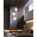 Ver imagem 1 de Lustre Pendente para Sala Pé Direito Duplo Trio Arabesques Branco