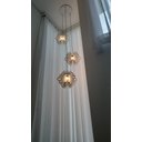 Ver mais imagens de Lustre Pendente para Sala Pé Direito Duplo Trio Arabesques Branco