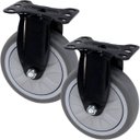 Ver imagem 1 de Kit 8 Roda Rodinhas Rodizio Reforçado Anti Risco de 125x32mm