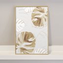 Ver imagem 2 de Quadro Decorativo para Hall de Entrada com Moldura Folhas Gold Desenho Plantas