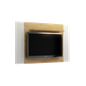 Painel para TVs ate 50 Polegadas America Valdemoveis Cinamomo/Off White - 1