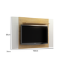 Painel para TVs ate 50 Polegadas America Valdemoveis Cinamomo/Off White - 2