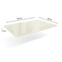 Ver imagem 2 de Tampo Mesa Sala de Jantar Madeirado c/Vidro TA31 80x120cm Freijó/Off White - Kappesberg