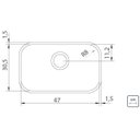 Ver imagem 3 de Cuba de Embutir Lavínia Aço Inox Alto Brilho 47bl - Tramontina 94022/207