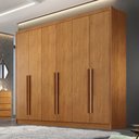 Ver imagem 4 de Guarda Roupa Casal Linea 6 Portas 4 Gavetas Cinamomo - Novo Horizonte